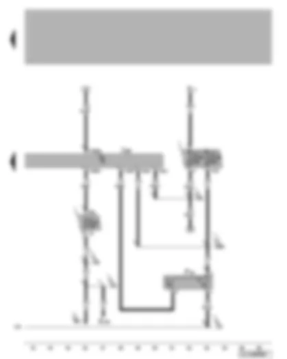 Wiring Diagram  VW NEW BEETLE 2003 - Radiator fan thermal switch - radiator fan control unit